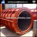 Concrete pipe steel moulds for drain road construction